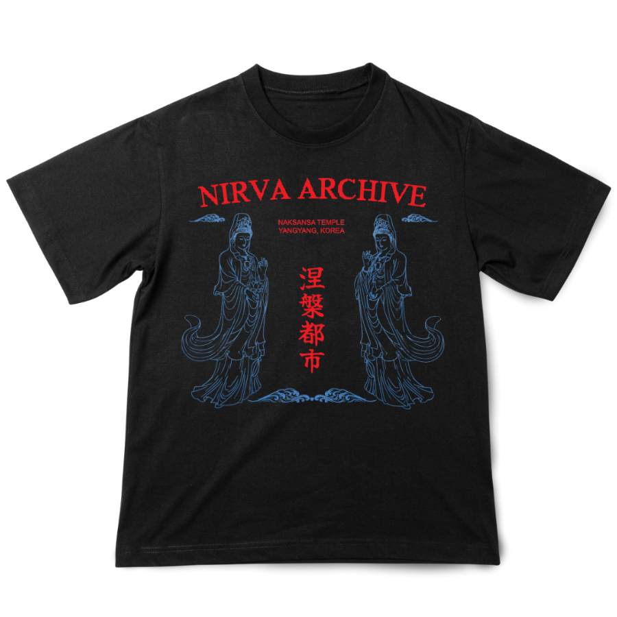 니르바 아카이브 01. 낙산사 티셔츠 : Nirva Archive 01: Naksansa Graphic T-Shirt