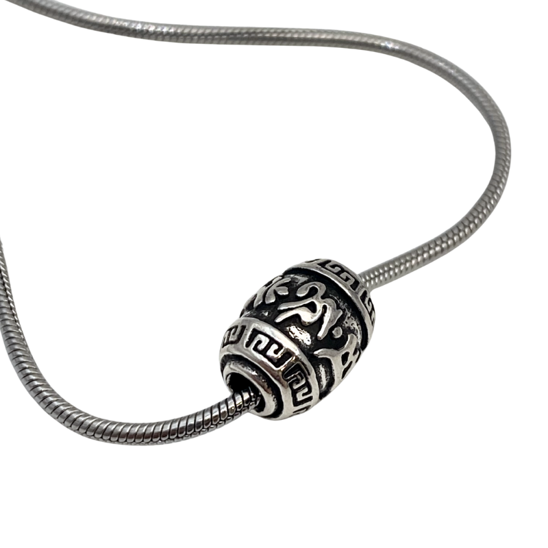[시크릿] 육자진언 배럴 목걸이 : Six-Syllable Mantra Barrel Necklace